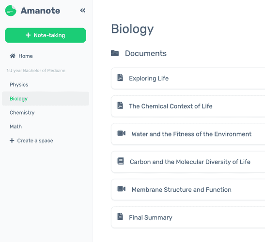 Keep your notes organized